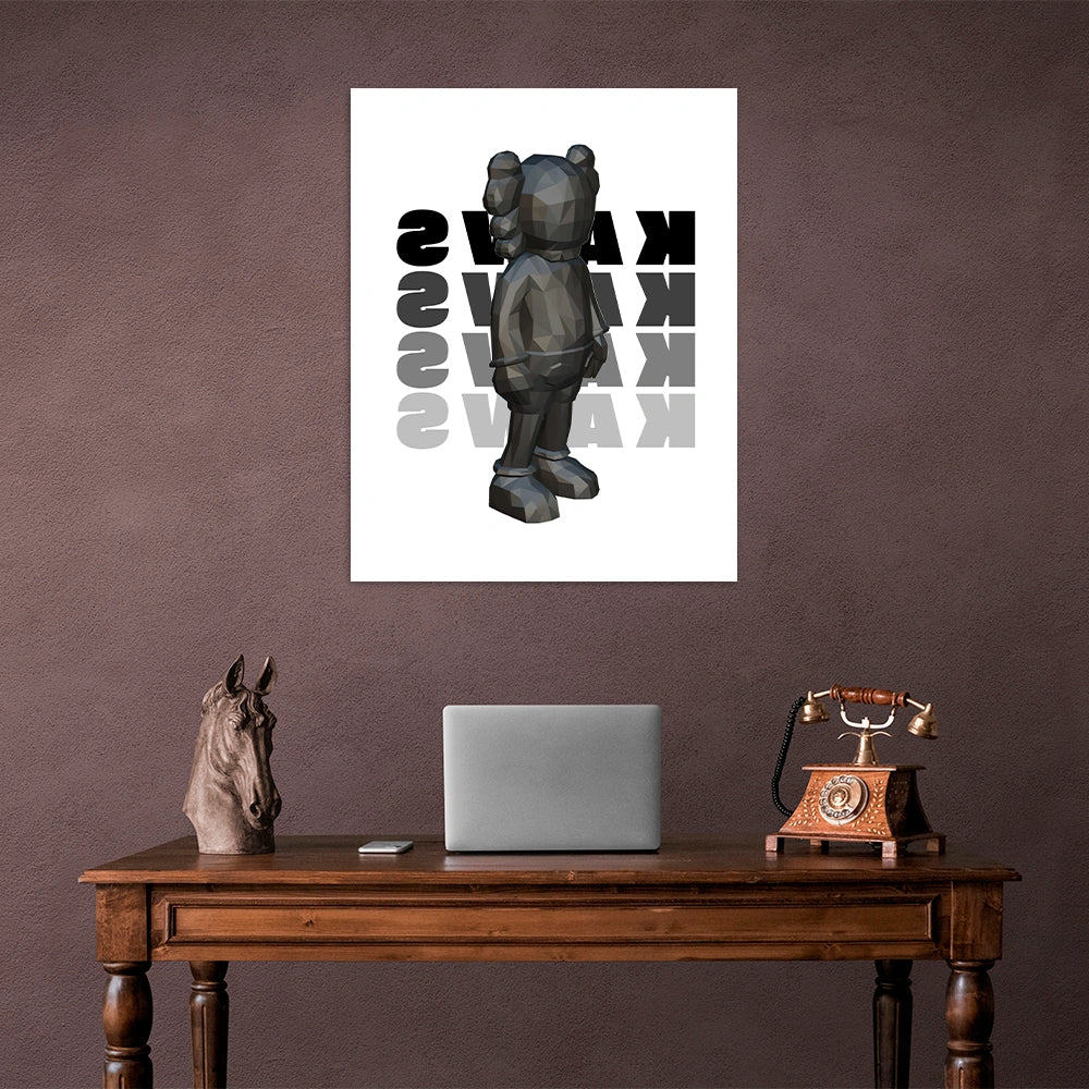 Puppe KAWS Suprim Gucci Leinwand-Kunstdruck