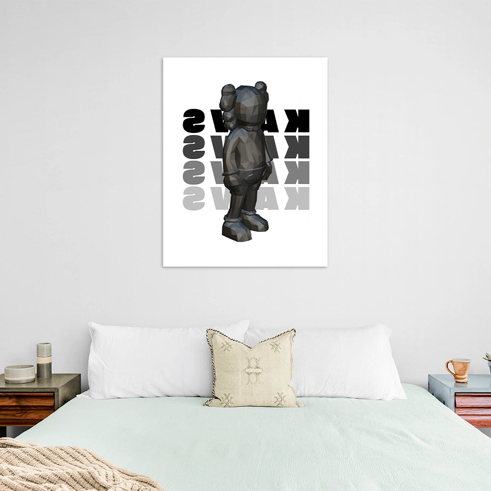 Puppe KAWS Suprim Gucci Leinwand-Kunstdruck