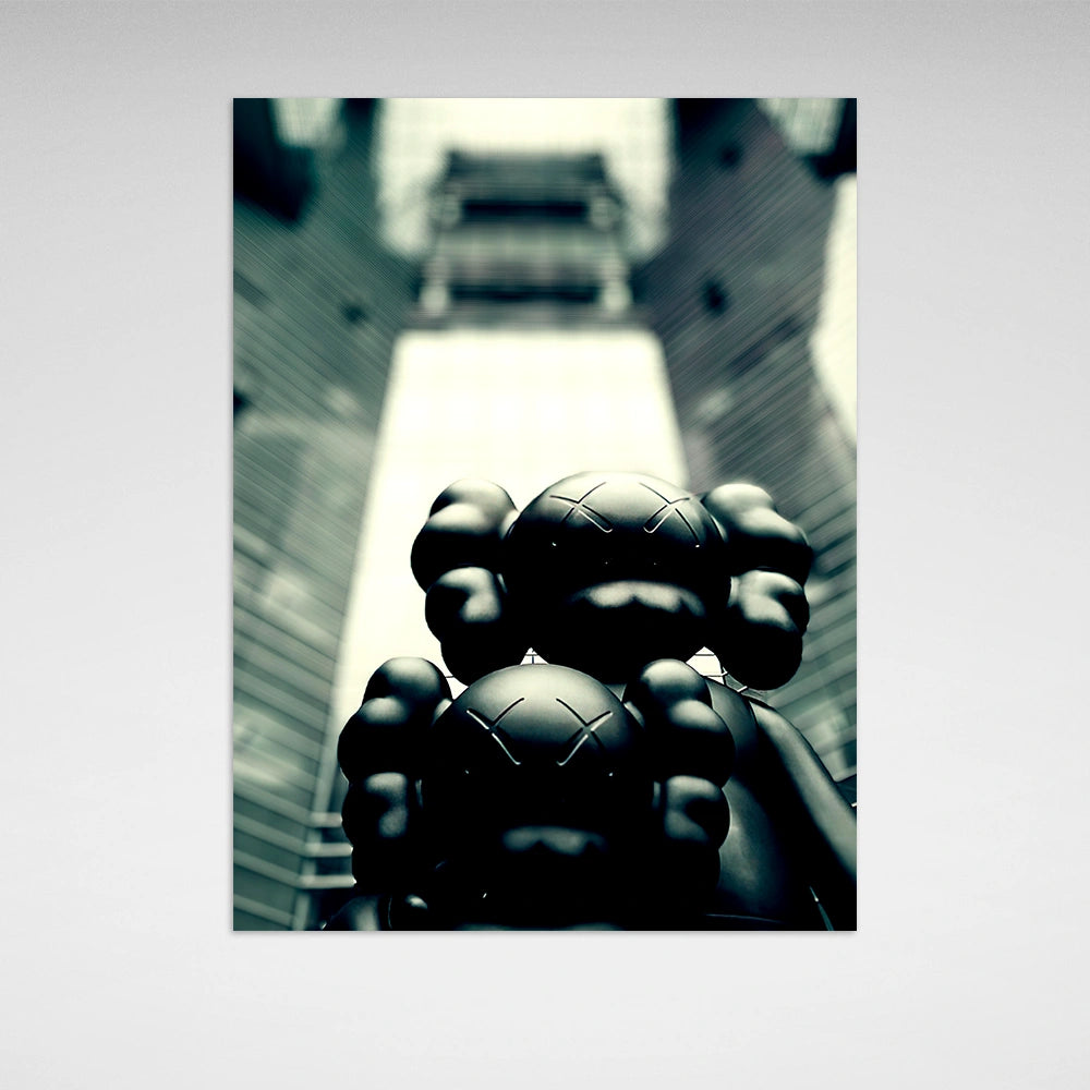 Puppe KAWS Suprim Gucci Leinwand-Kunstdruck