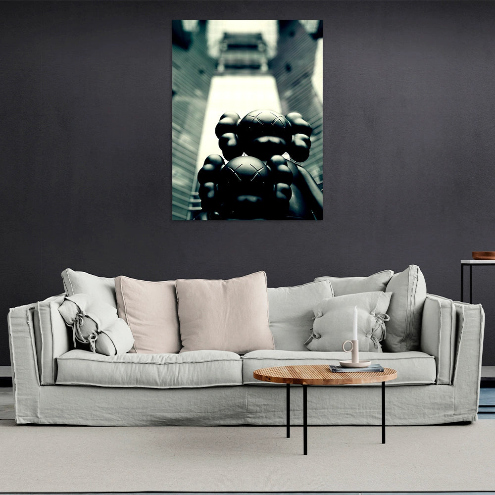 Puppe KAWS Suprim Gucci Leinwand-Kunstdruck