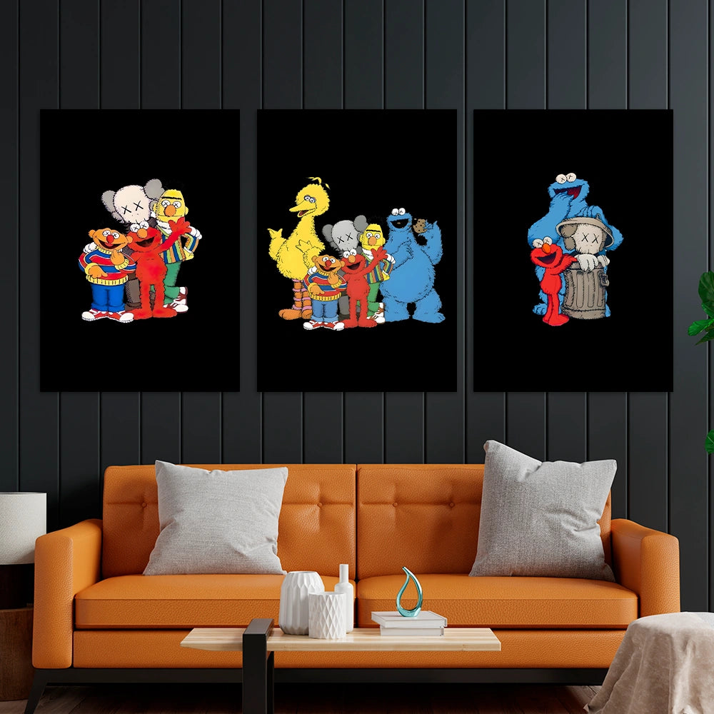 KAWS CANVAS Collection: Sesame Street Edition