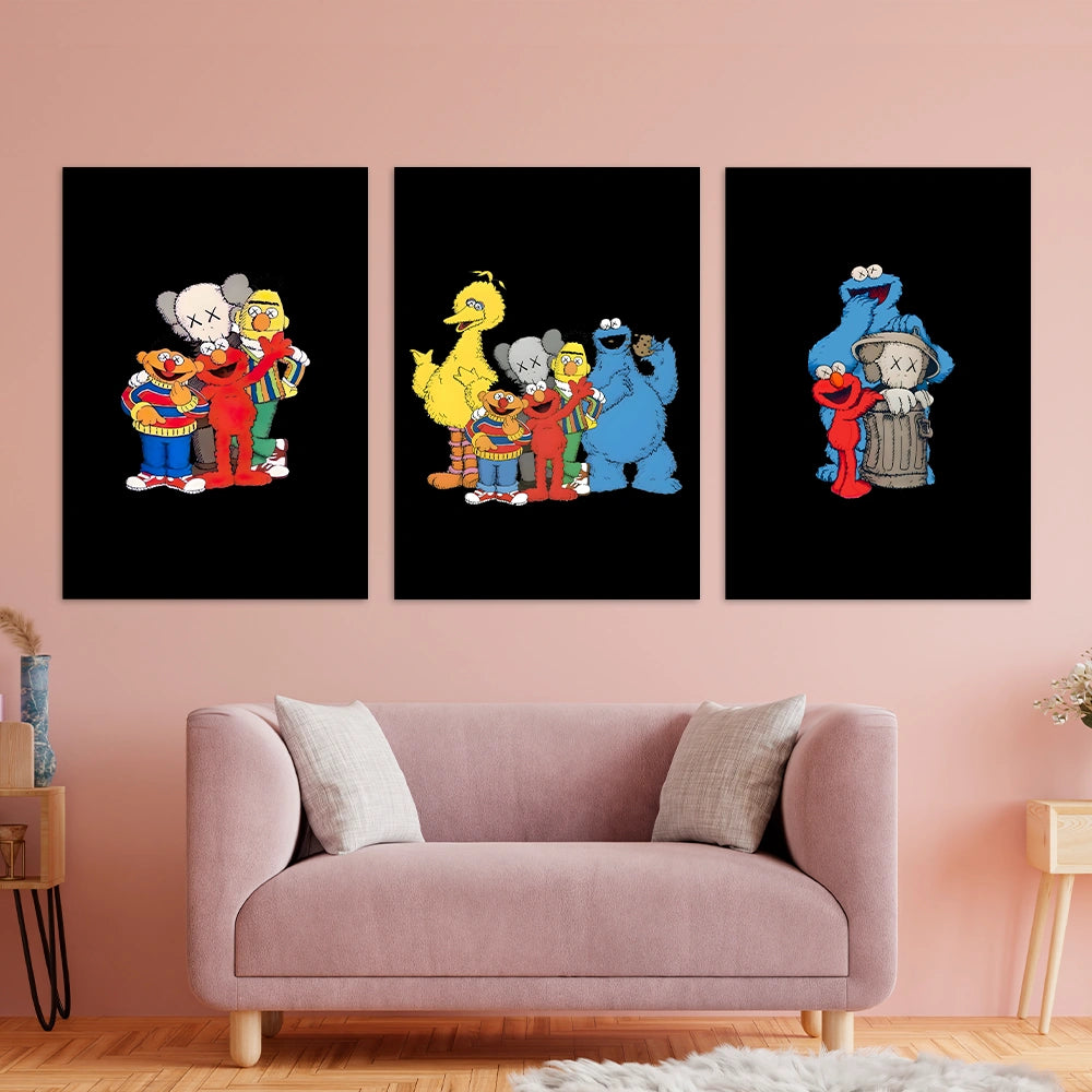 KAWS CANVAS Collection: Sesame Street Edition
