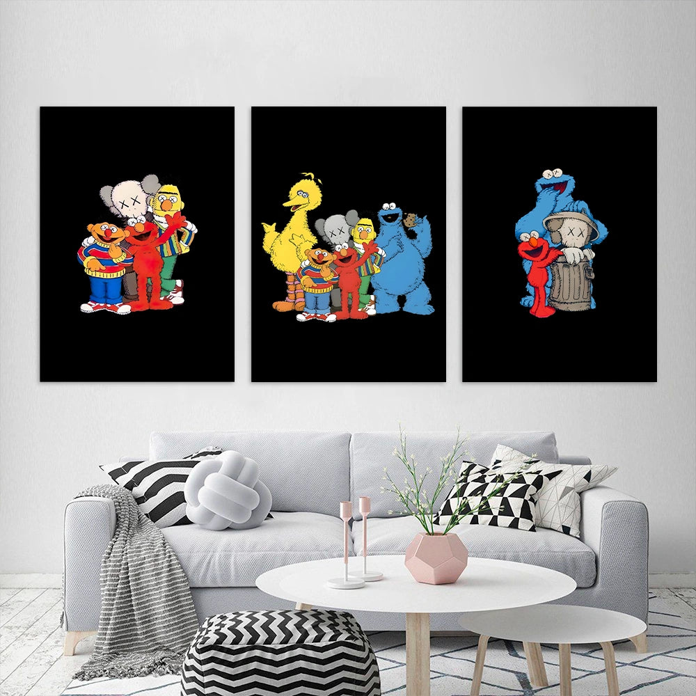 KAWS CANVAS Collection: Sesame Street Edition