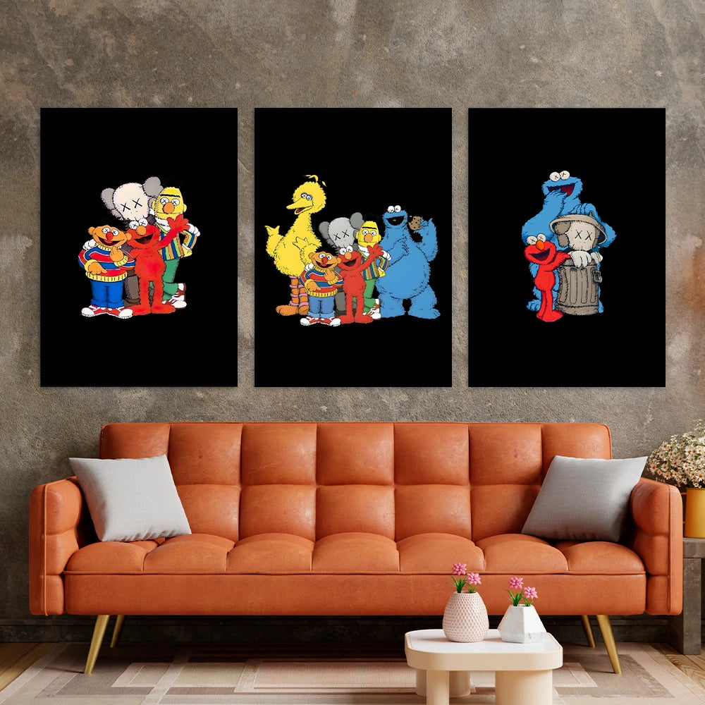 KAWS CANVAS Collection: Sesame Street Edition