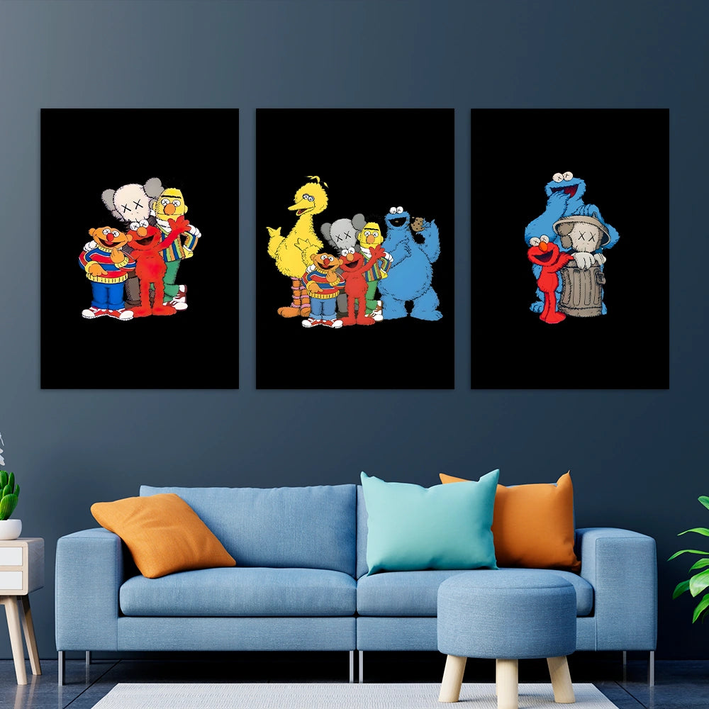 KAWS CANVAS Collection: Sesame Street Edition