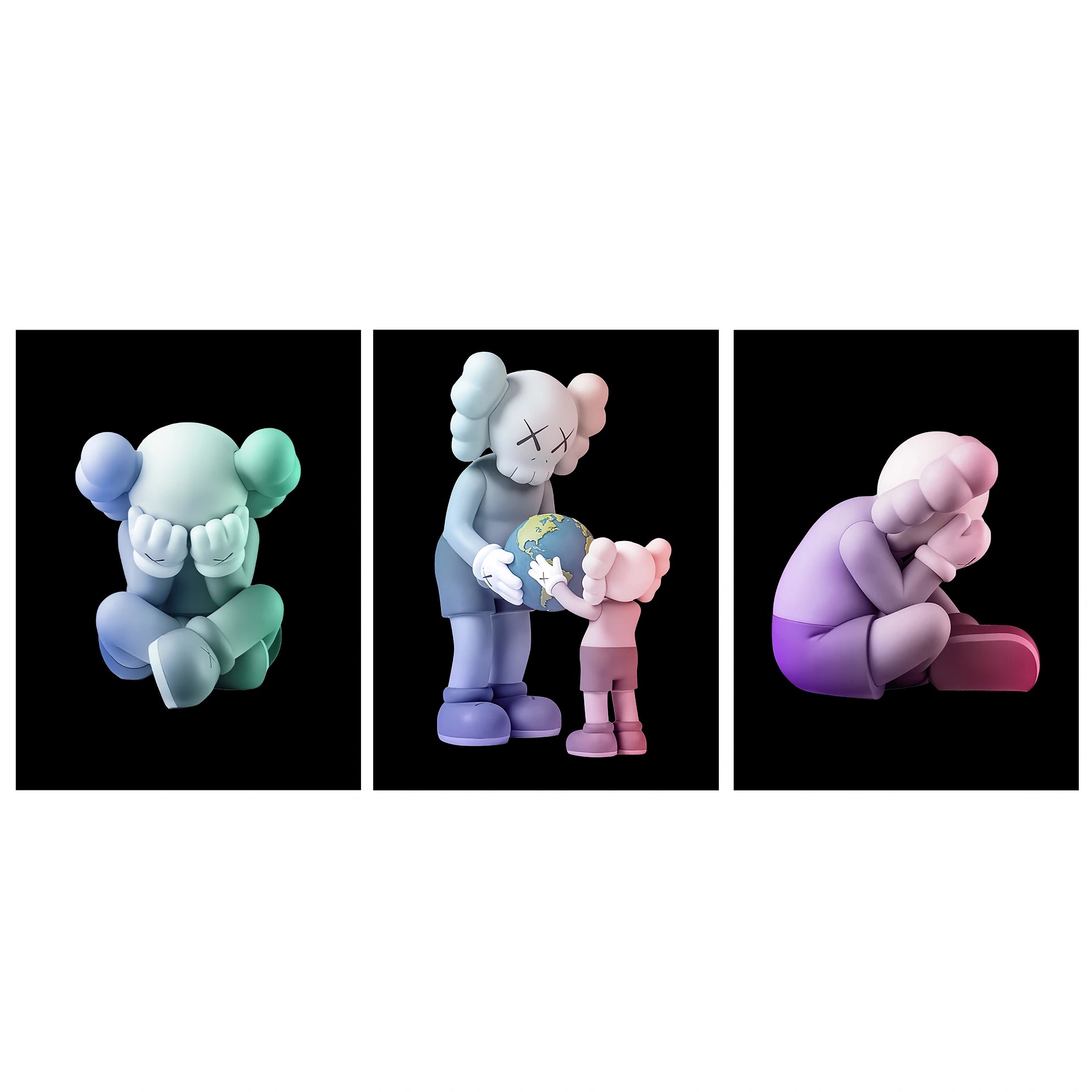 KAWS CANVAS Wall Art Collection: Reflection Edition