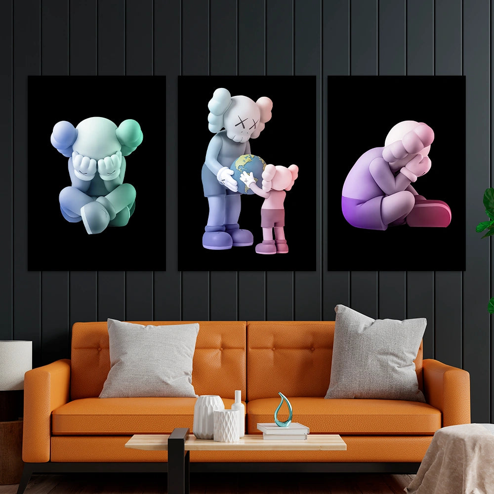 KAWS CANVAS Wall Art Collection: Reflection Edition