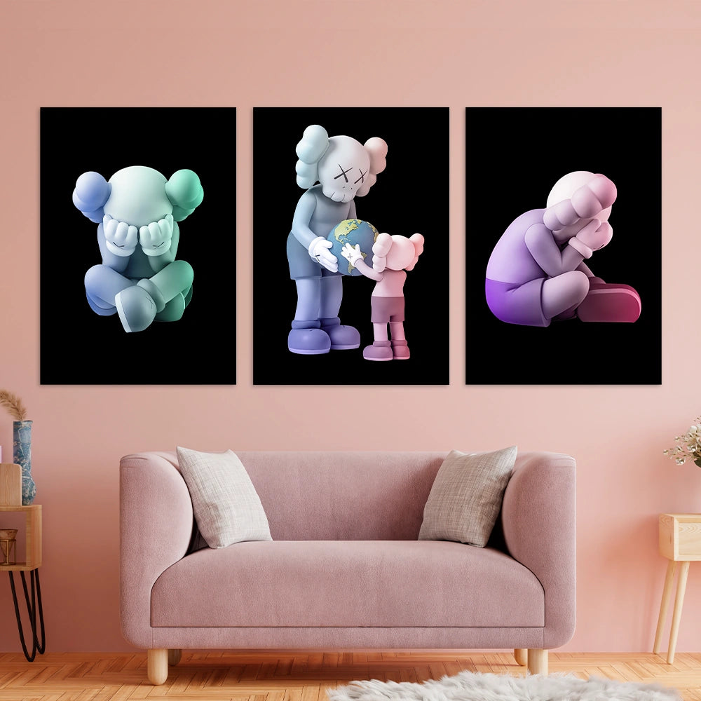 KAWS CANVAS Wall Art Collection: Reflection Edition