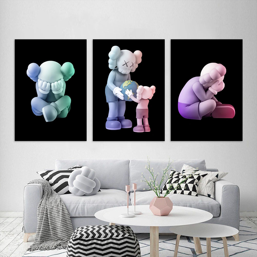 KAWS CANVAS Wall Art Collection: Reflection Edition