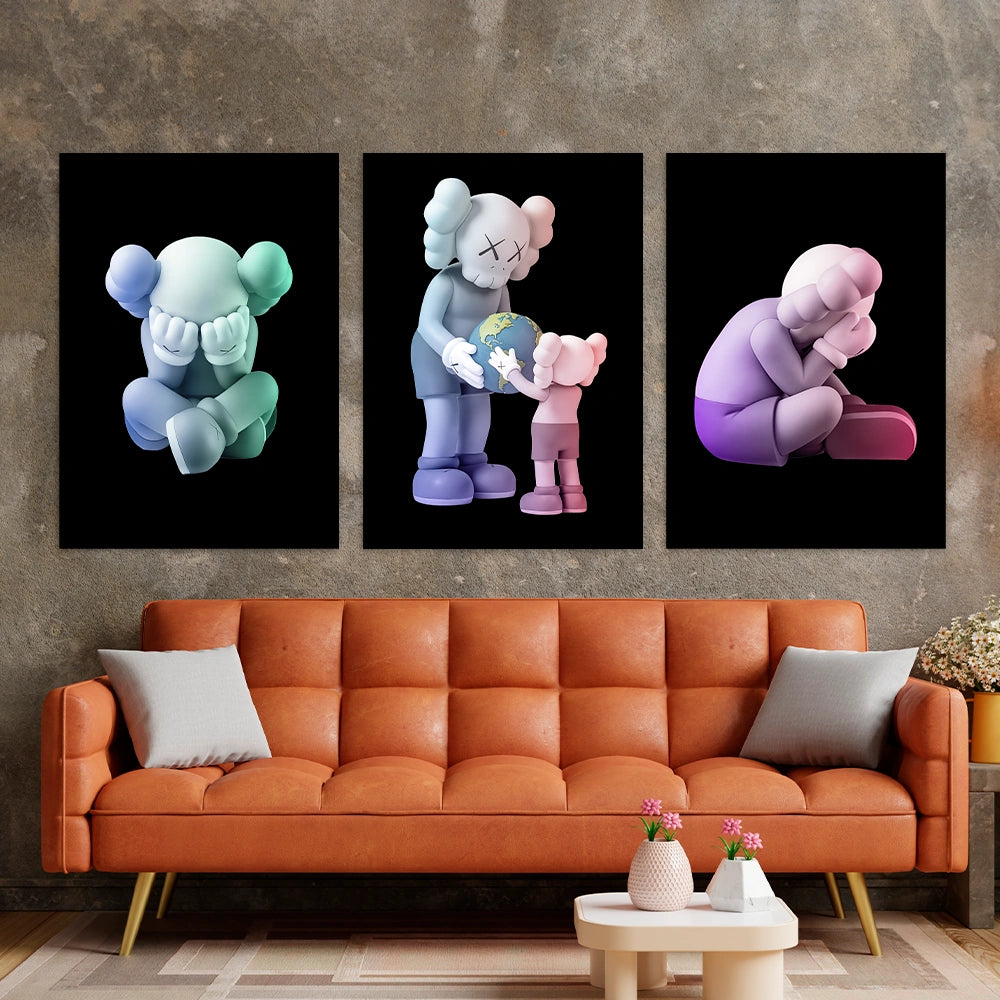 KAWS CANVAS Wall Art Collection: Reflection Edition