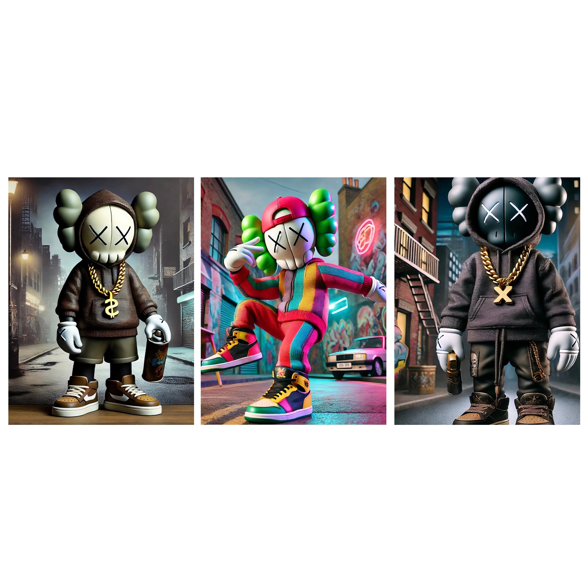 KAWS CANVAS Wall Art Collection: Street Style Edition