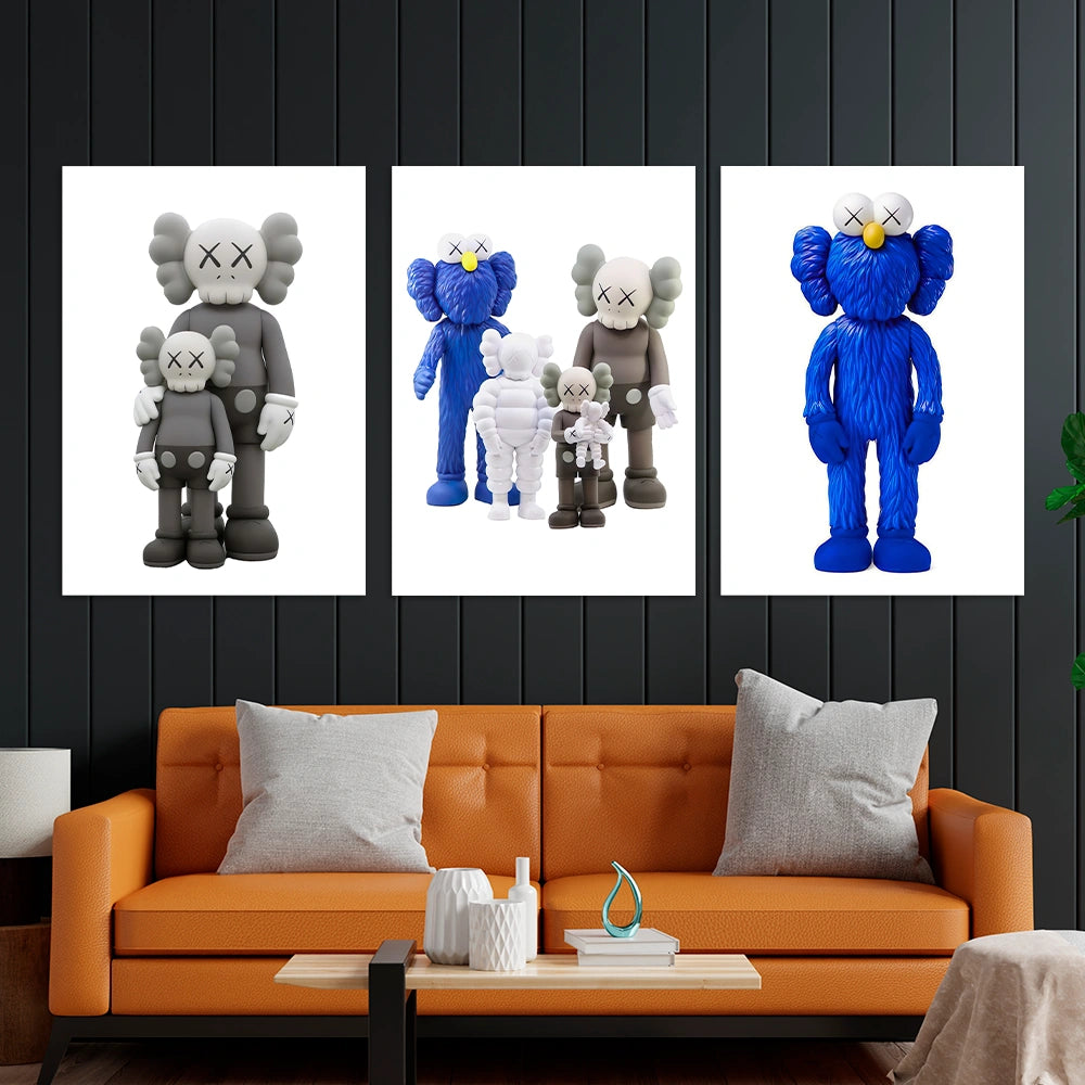 KAWS CANVAS Wall Art Collection: Companion Edition