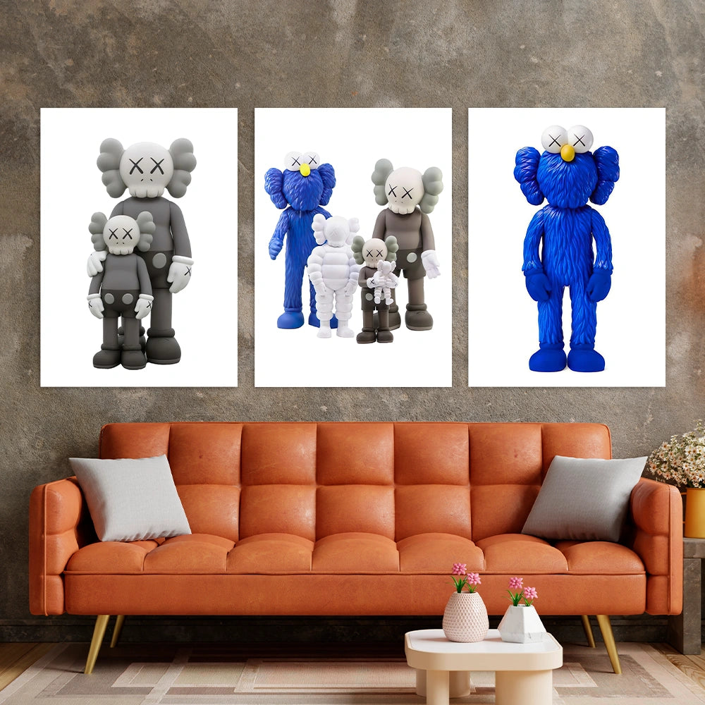 KAWS CANVAS Wall Art Collection: Companion Edition