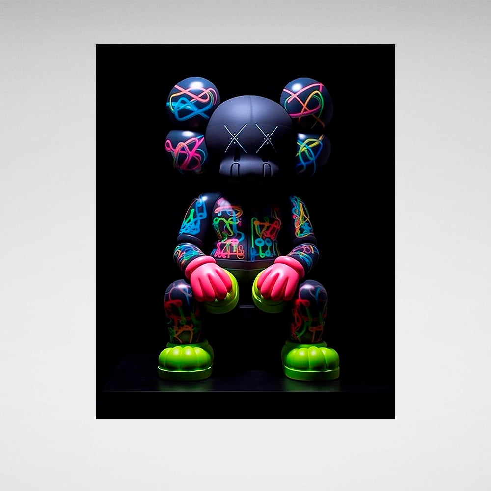 Puppe KAWS Suprim Gucci Leinwand-Kunstdruck