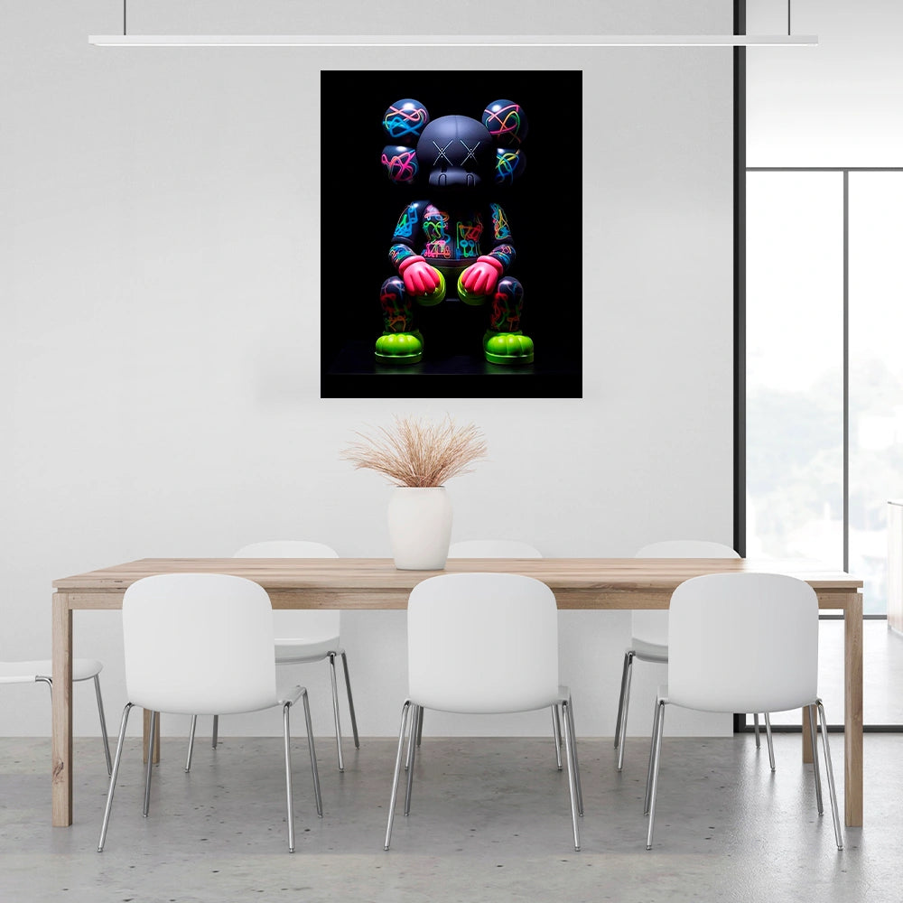 Puppe KAWS Suprim Gucci Leinwand-Kunstdruck