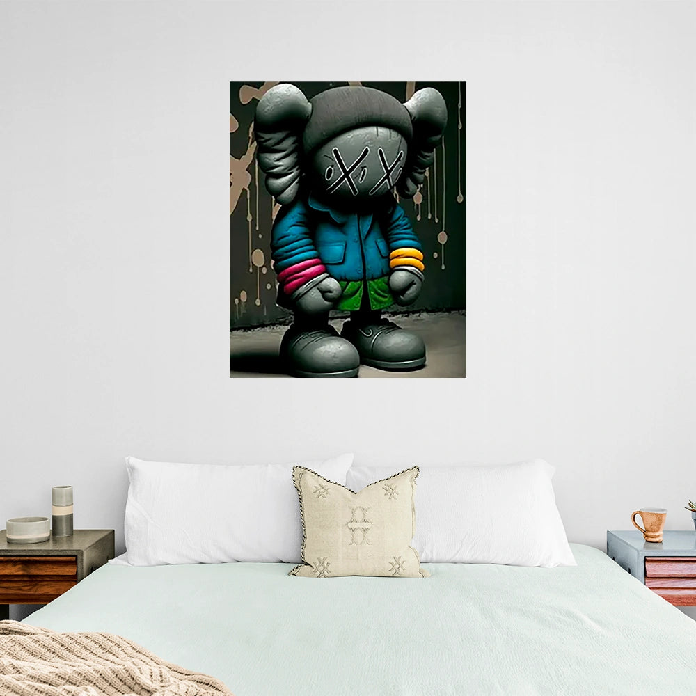 Puppe KAWS Suprim Gucci Leinwand-Kunstdruck
