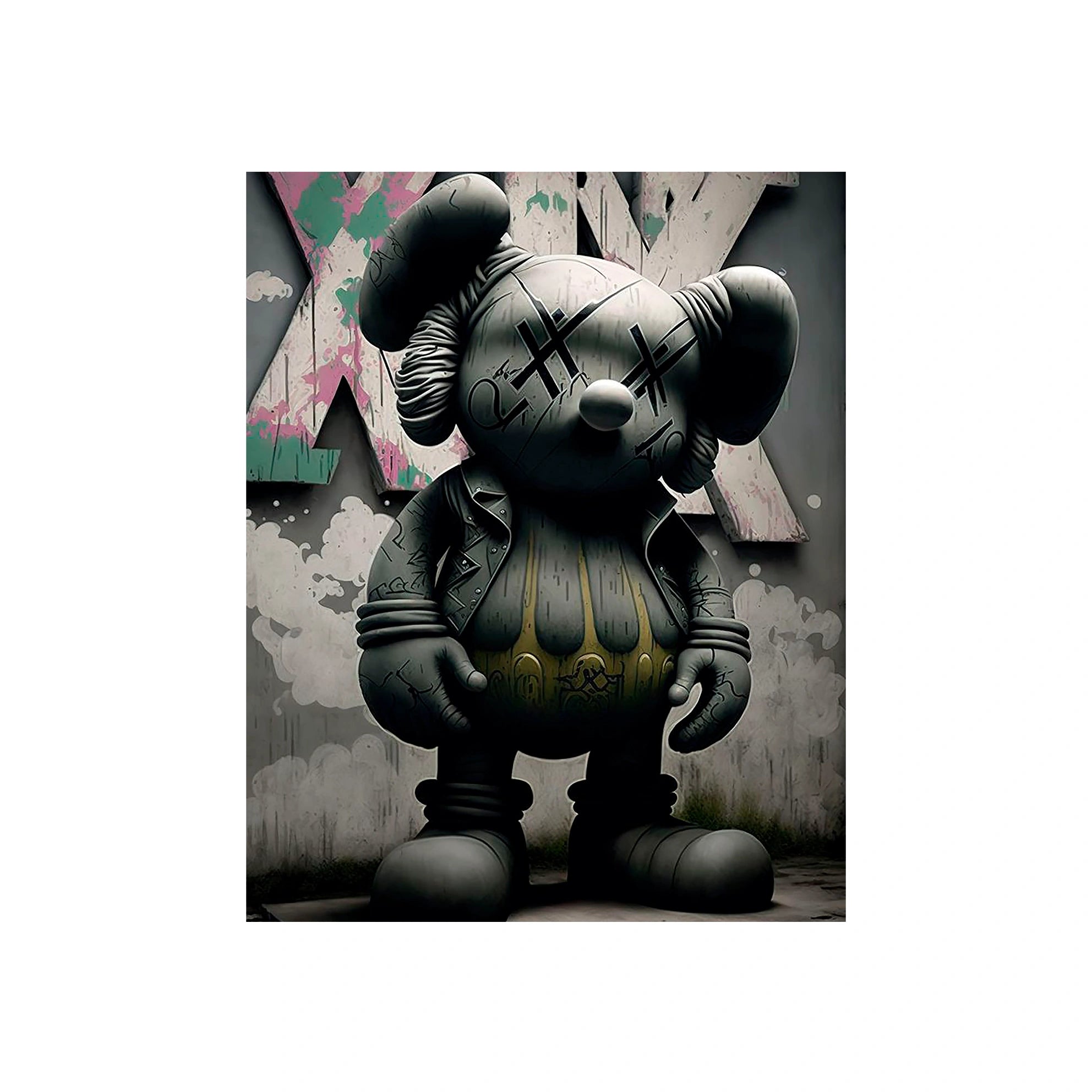 Puppe KAWS Suprim Gucci Leinwand-Kunstdruck
