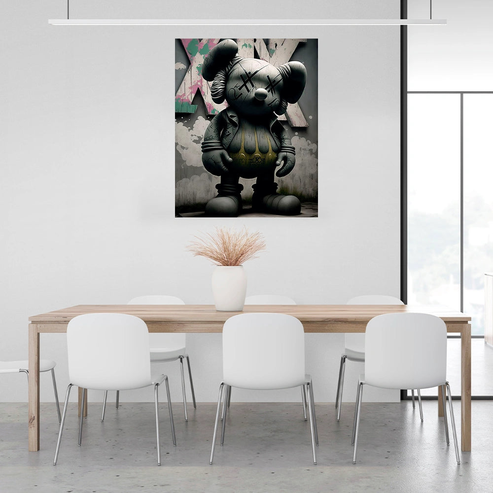 Puppe KAWS Suprim Gucci Leinwand-Kunstdruck