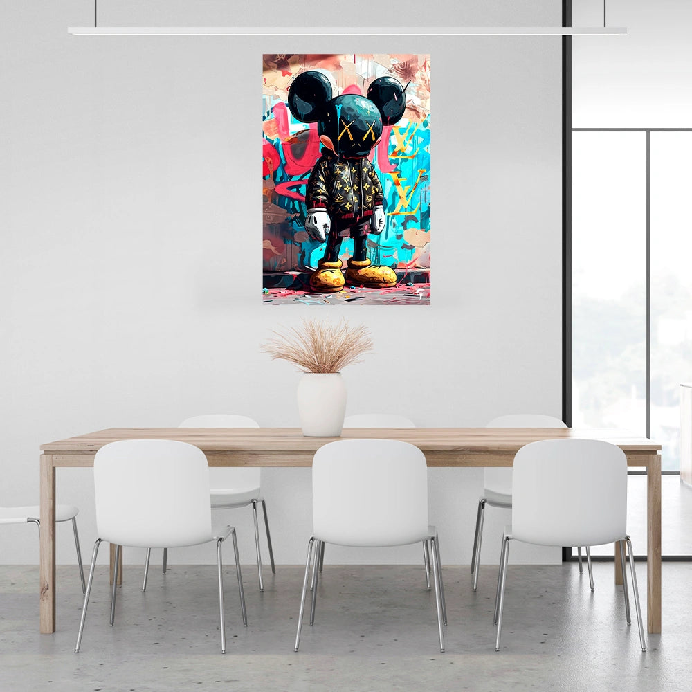 Kaws Urban Chic Canvas Art - Bold Street Style Print for Contemporary Spaces