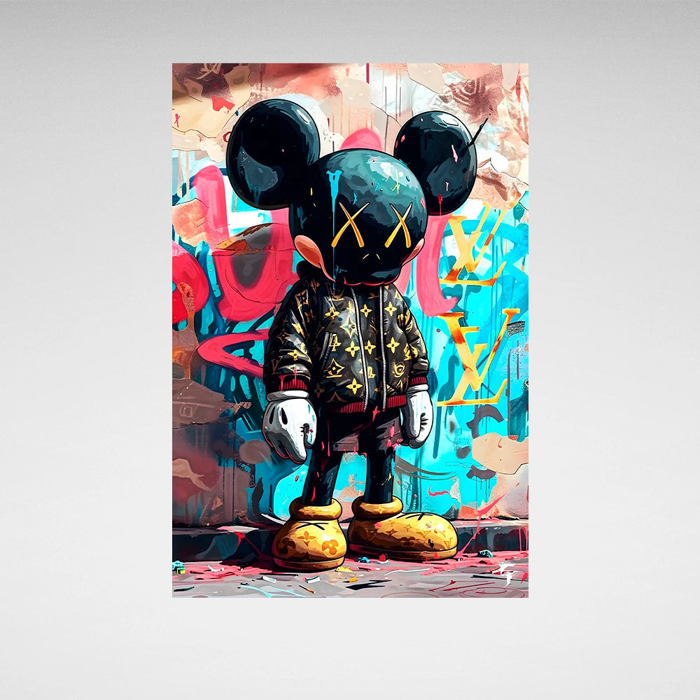 Kaws Urban Chic Canvas Art - Bold Street Style Print for Contemporary Spaces