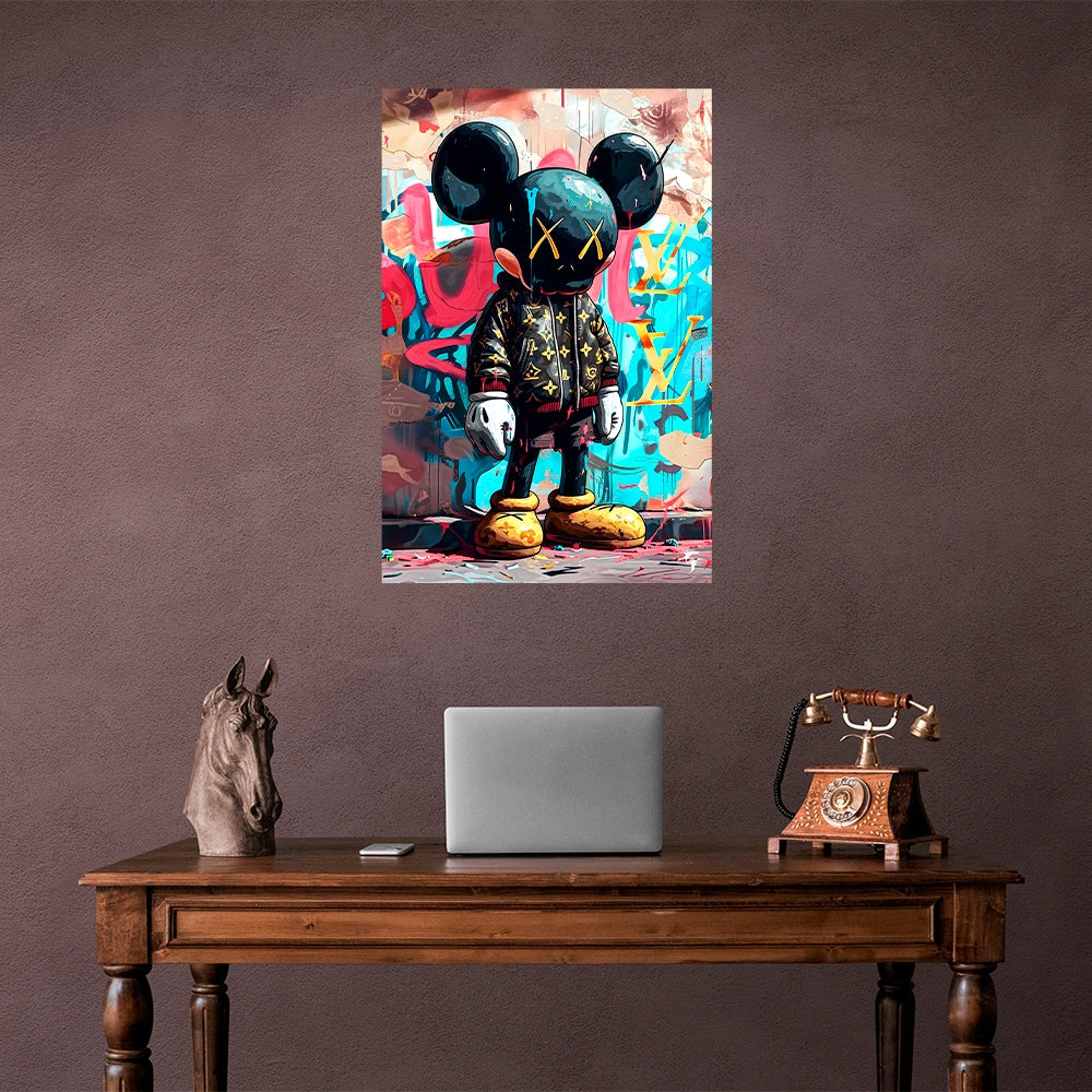 Kaws Urban Chic Canvas Art - Bold Street Style Print for Contemporary Spaces