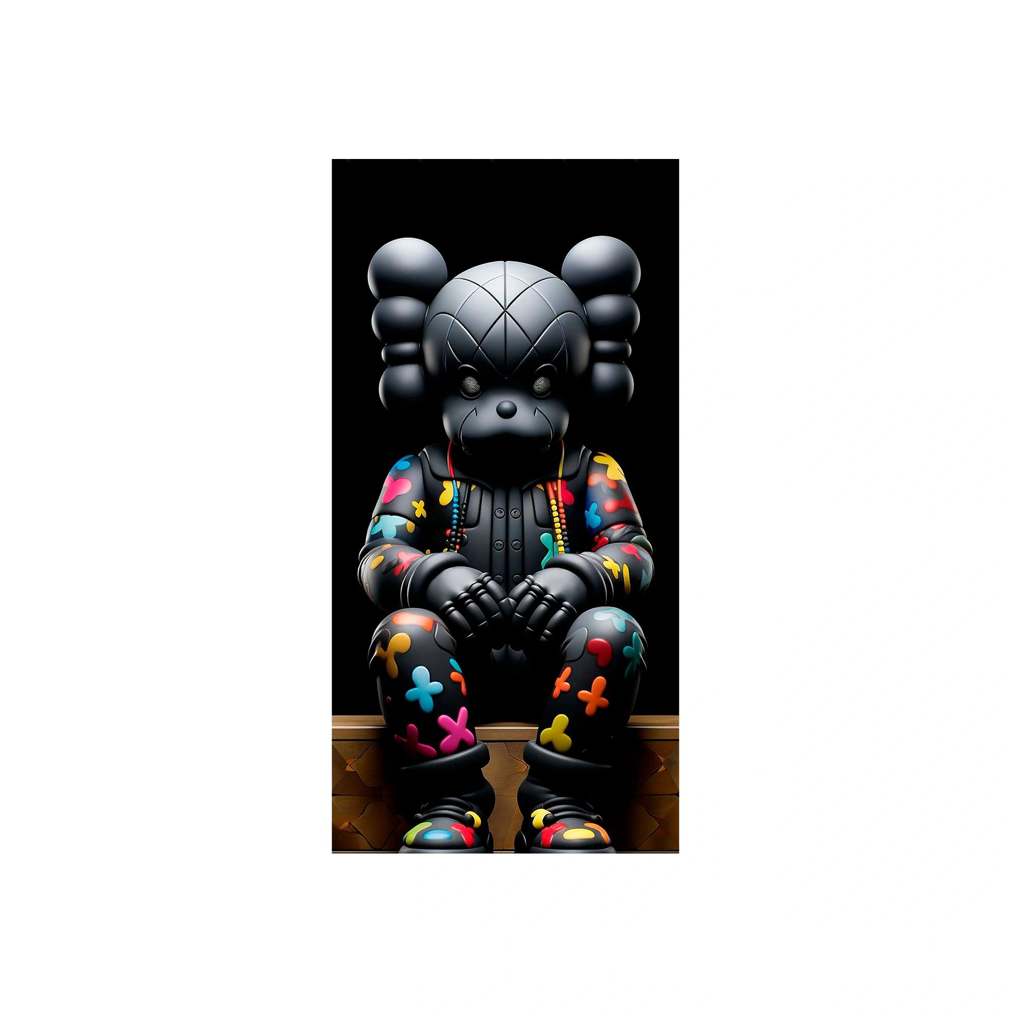 Sleek Bearbrick Canvas Art - Modern Urban Aesthetic for Stylish Spaces