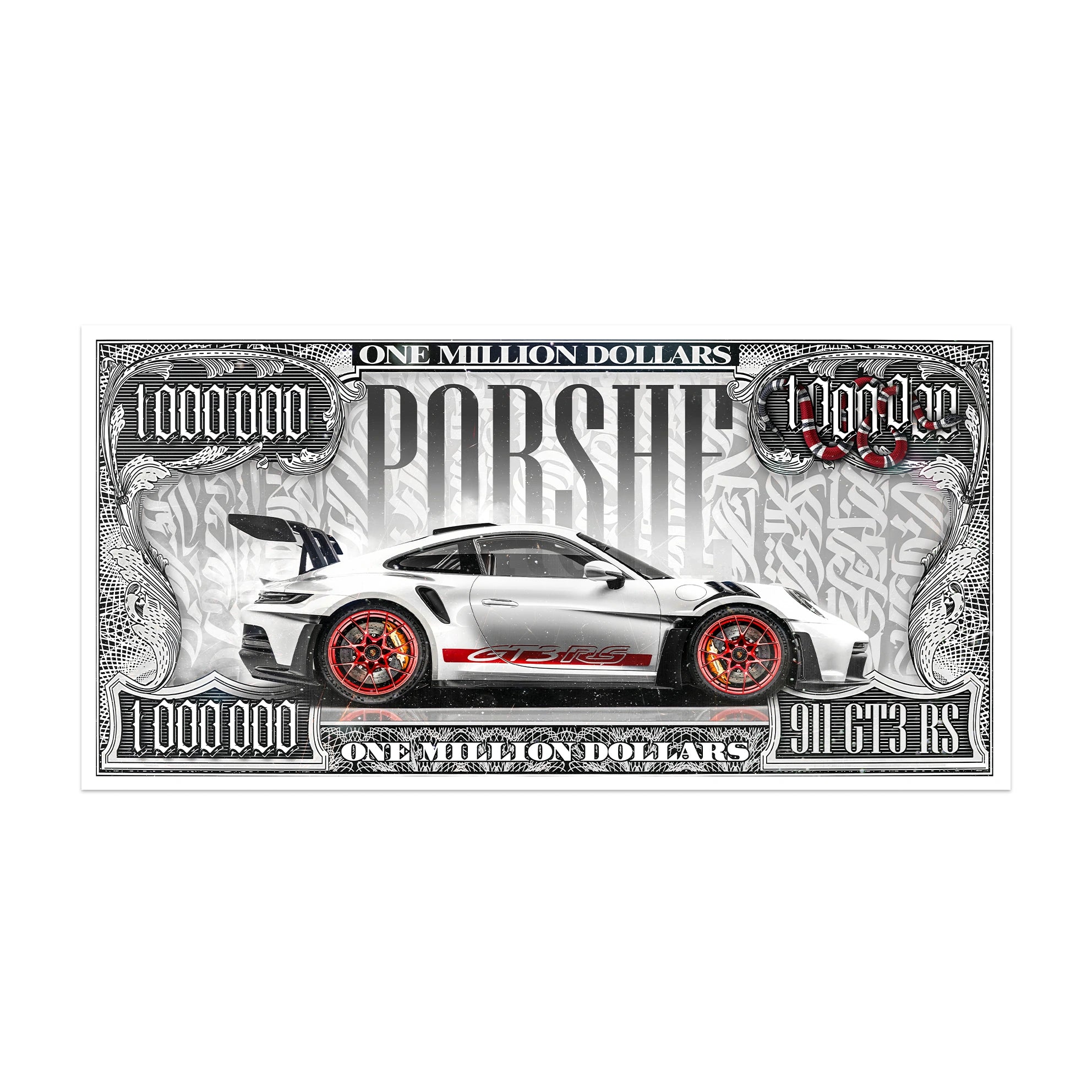 100 $ Pop-Art-Kunstdruck auf Leinwand