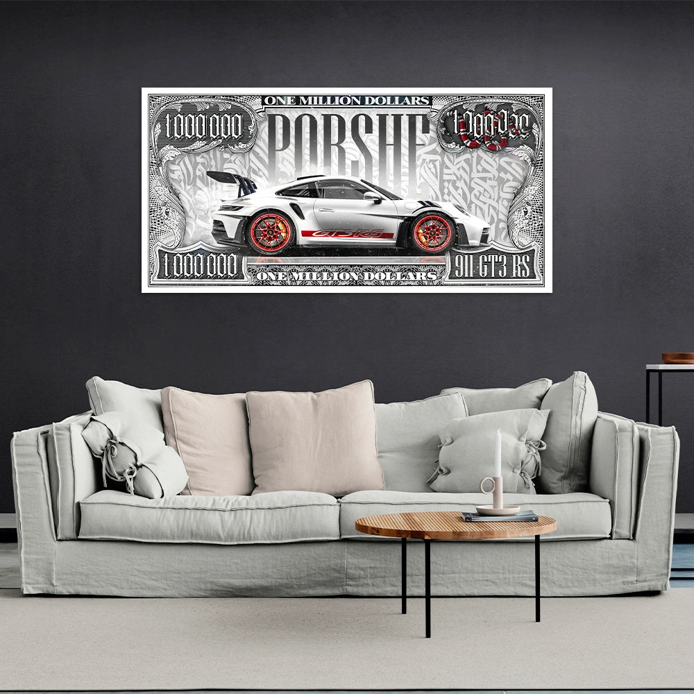 100 $ Pop-Art-Kunstdruck auf Leinwand