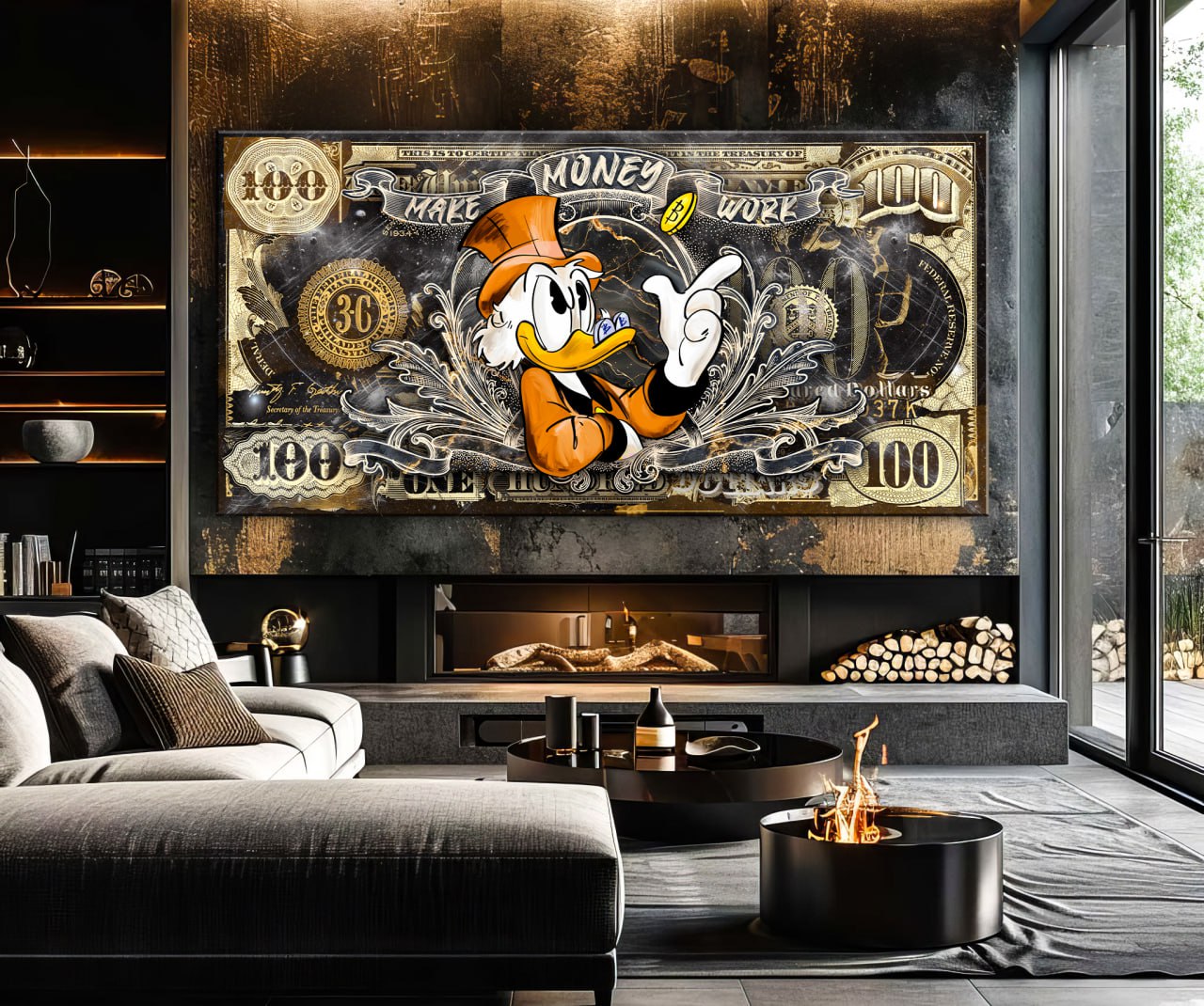 MAKE MONEY WORK Art Canvas