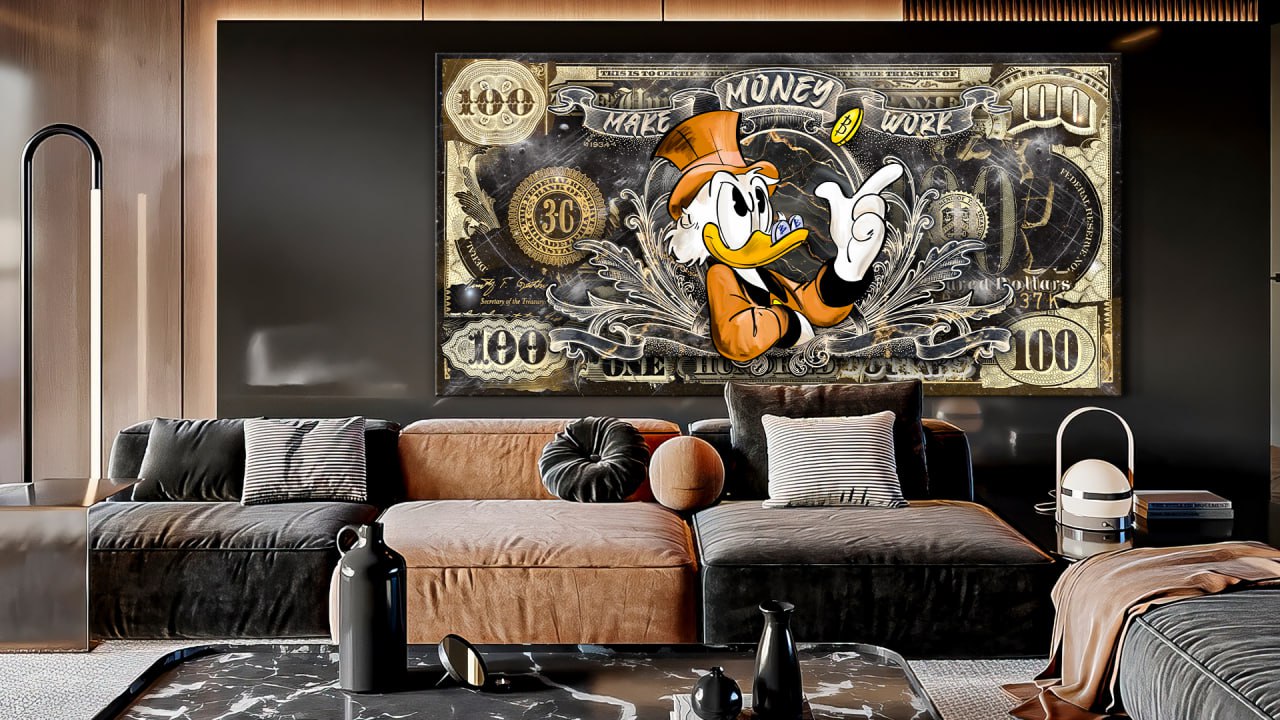MAKE MONEY WORK Art Canvas