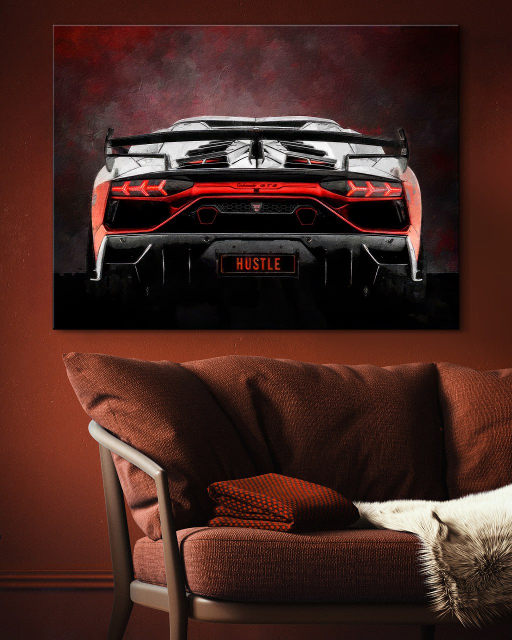 Leinwandbild „Roter Ferrari“