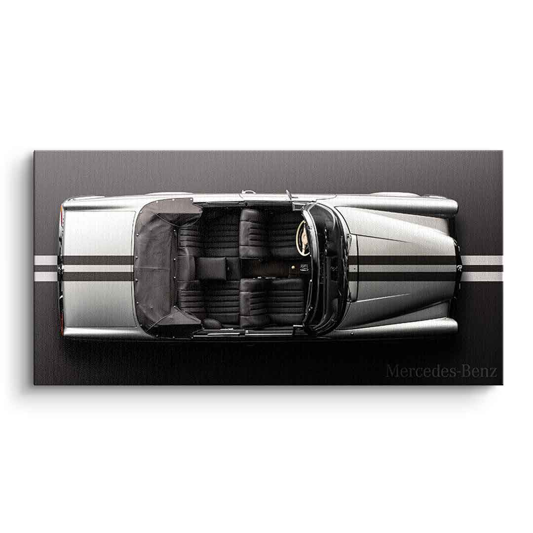 Leinwandbild, Porsche 911, grün, auf grauem Hintergrund