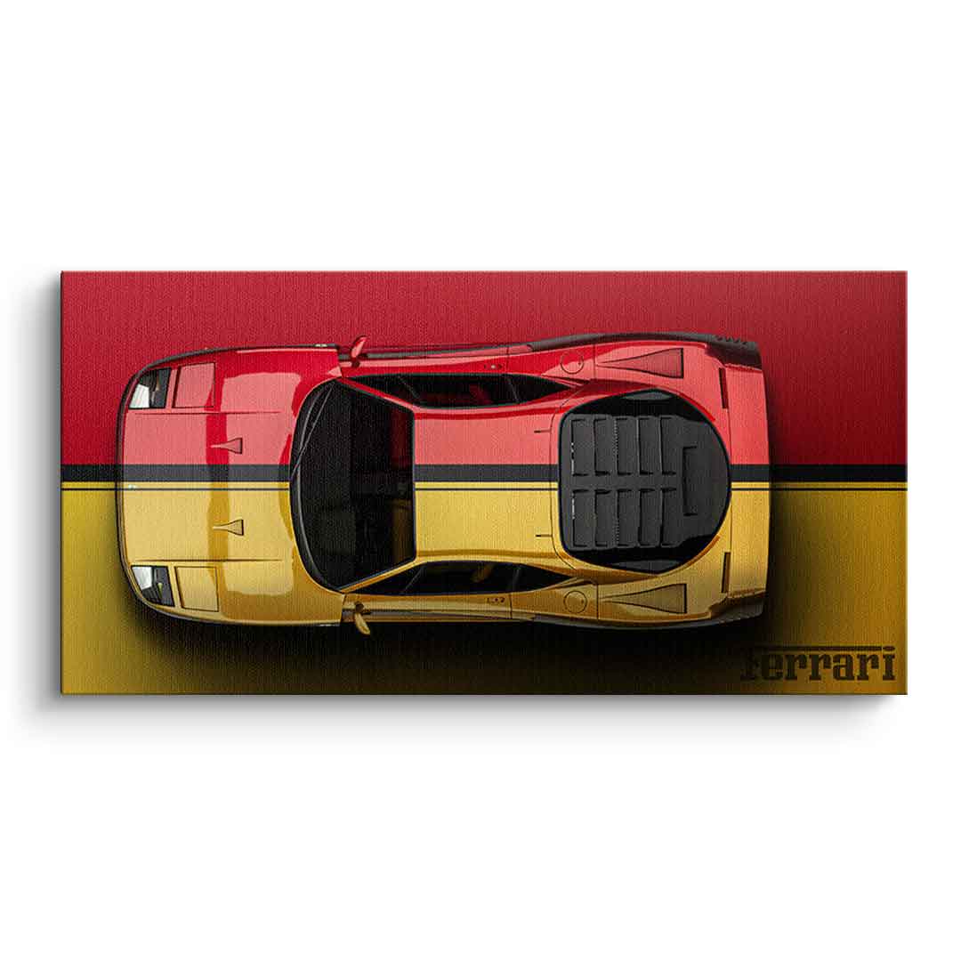 FERRARI RED BACKSIDE