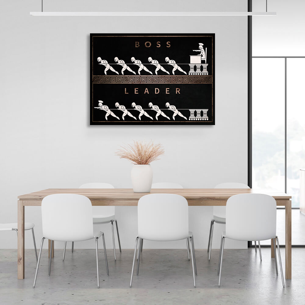 Boss Leader Motivational Canvas Wall Art Print