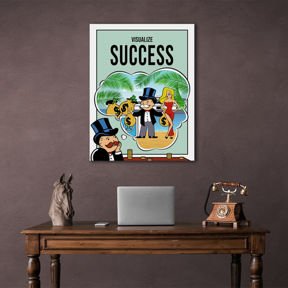 Monopoly – Kunstdruck auf Leinwand, Motiv „Visual Success“