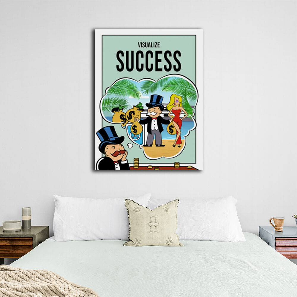 Monopoly – Kunstdruck auf Leinwand, Motiv „Visual Success“