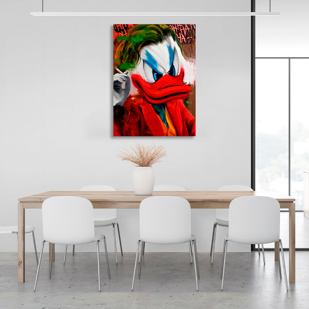 Scrooge Joker Inspirational Canvas Wall Art Print