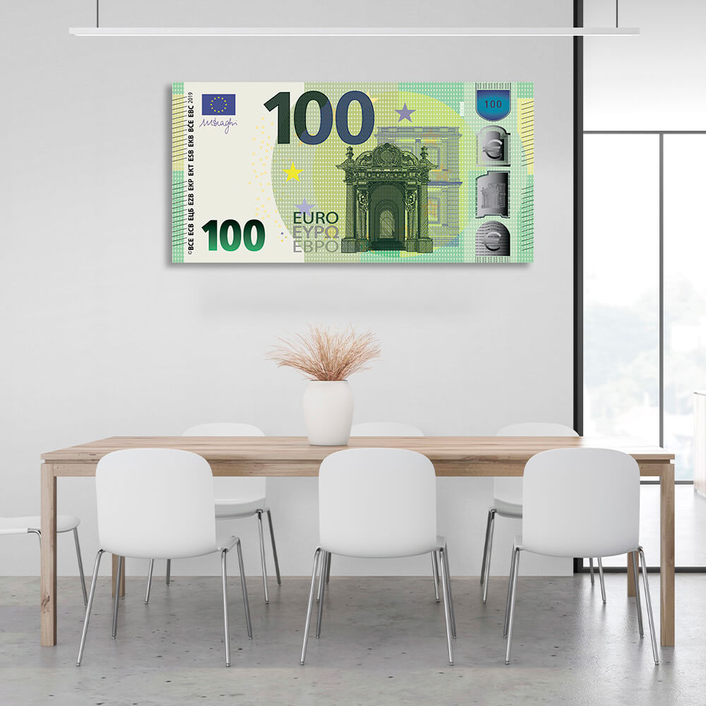 Ins Büro zur Motivation 100 Euro neues Design Inspirierender Kunstdruck auf Leinwand