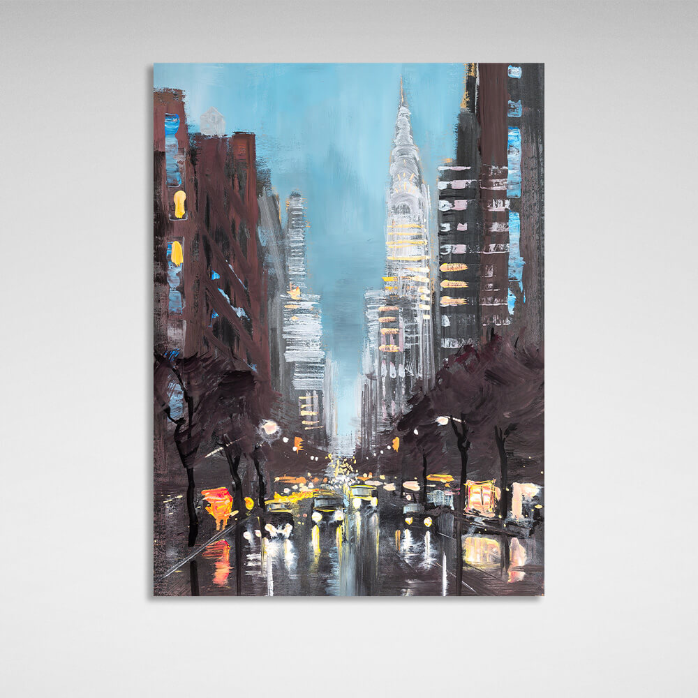 Herbstlicher New York City Kunstdruck auf Leinwand