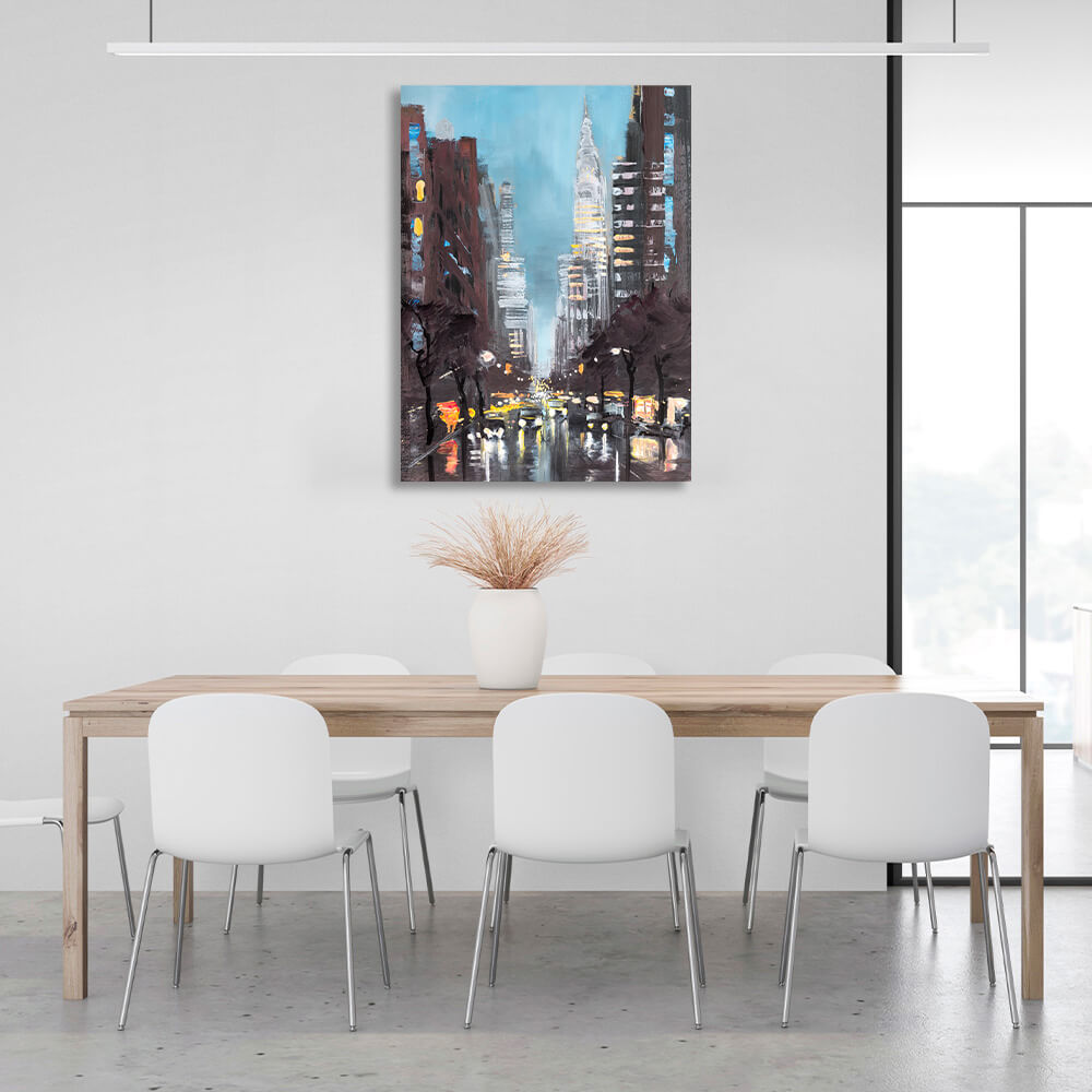 Autumnal New York City Canvas Wall Art Print