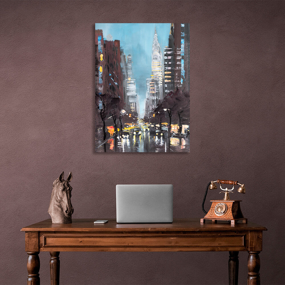 Herbstlicher New York City Kunstdruck auf Leinwand