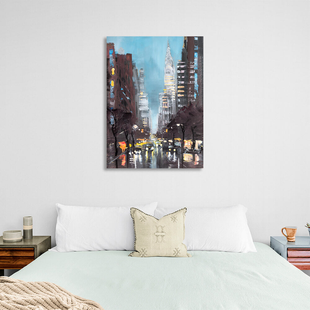 Herbstlicher New York City Kunstdruck auf Leinwand