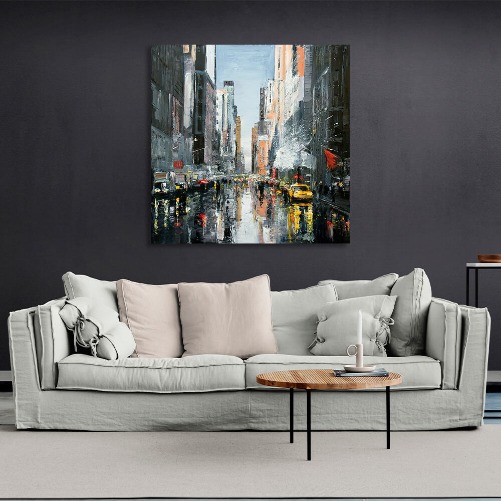 Leinwandbild „Regeniges New York City 2“