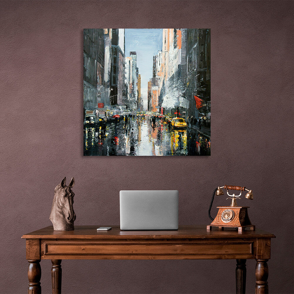 Leinwandbild „Regeniges New York City 2“