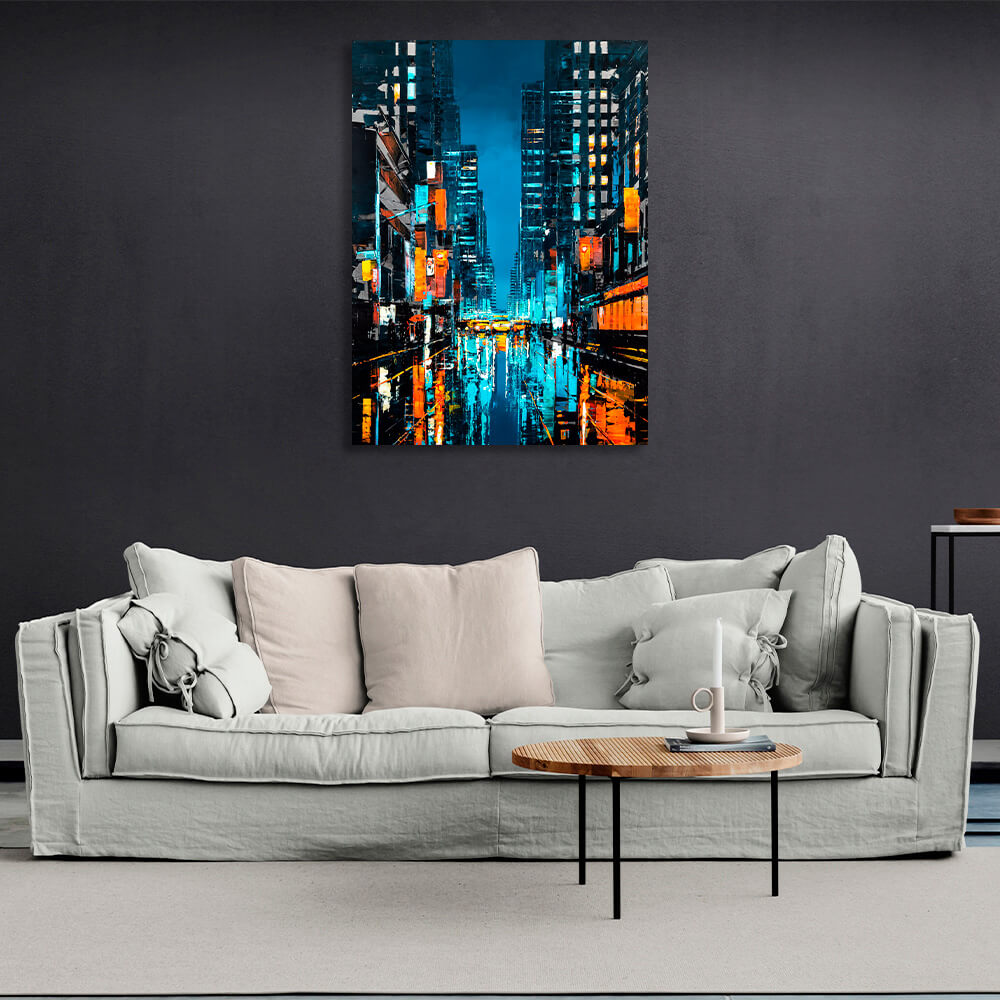 Evening New York Canvas Wall Art Print