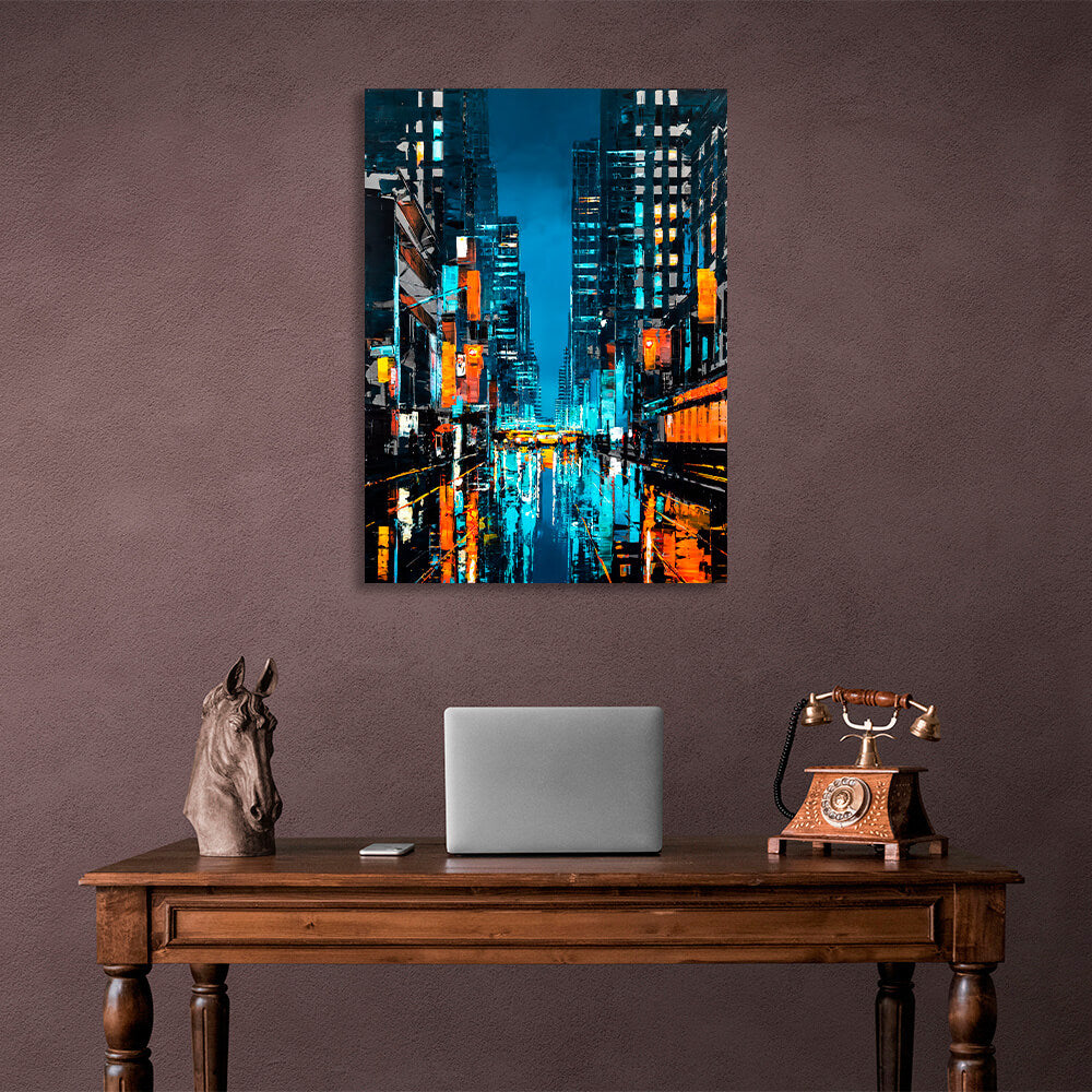 Evening New York Canvas Wall Art Print