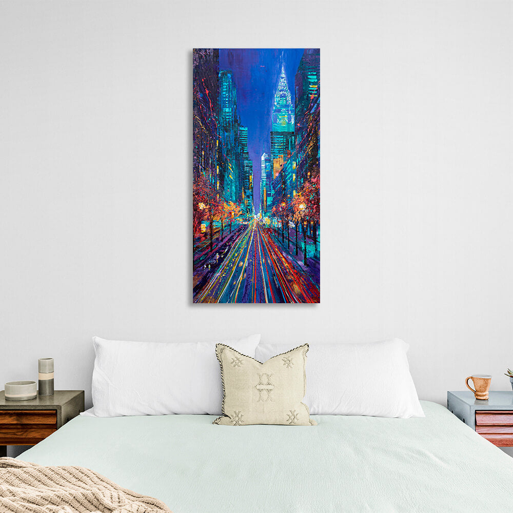 Evening New York 2 Canvas Wall Art Print