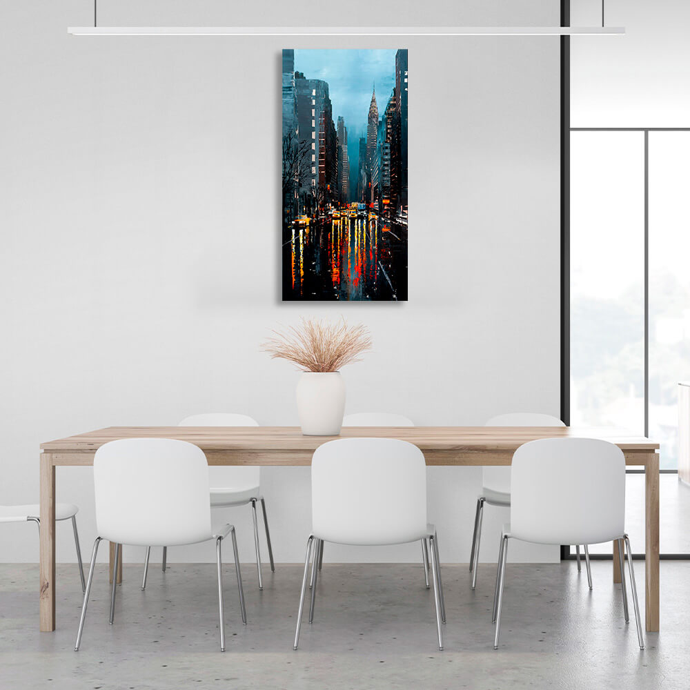 Evening New York 3 Canvas Wall Art Print