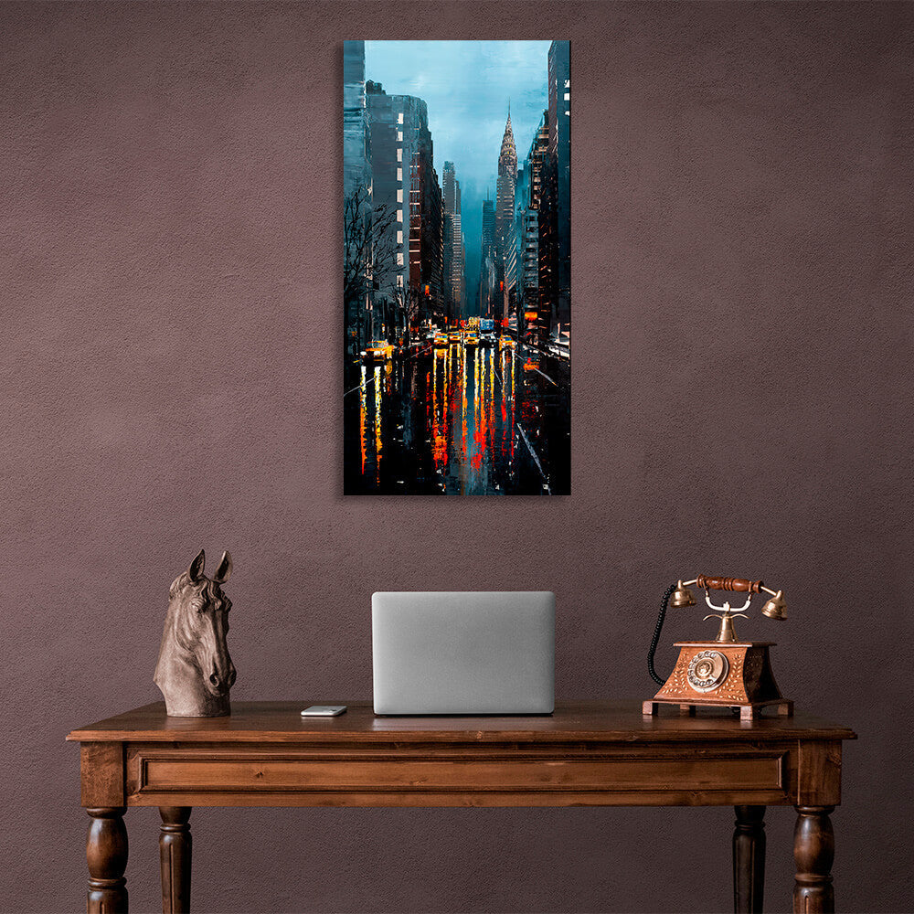 Evening New York 3 Canvas Wall Art Print