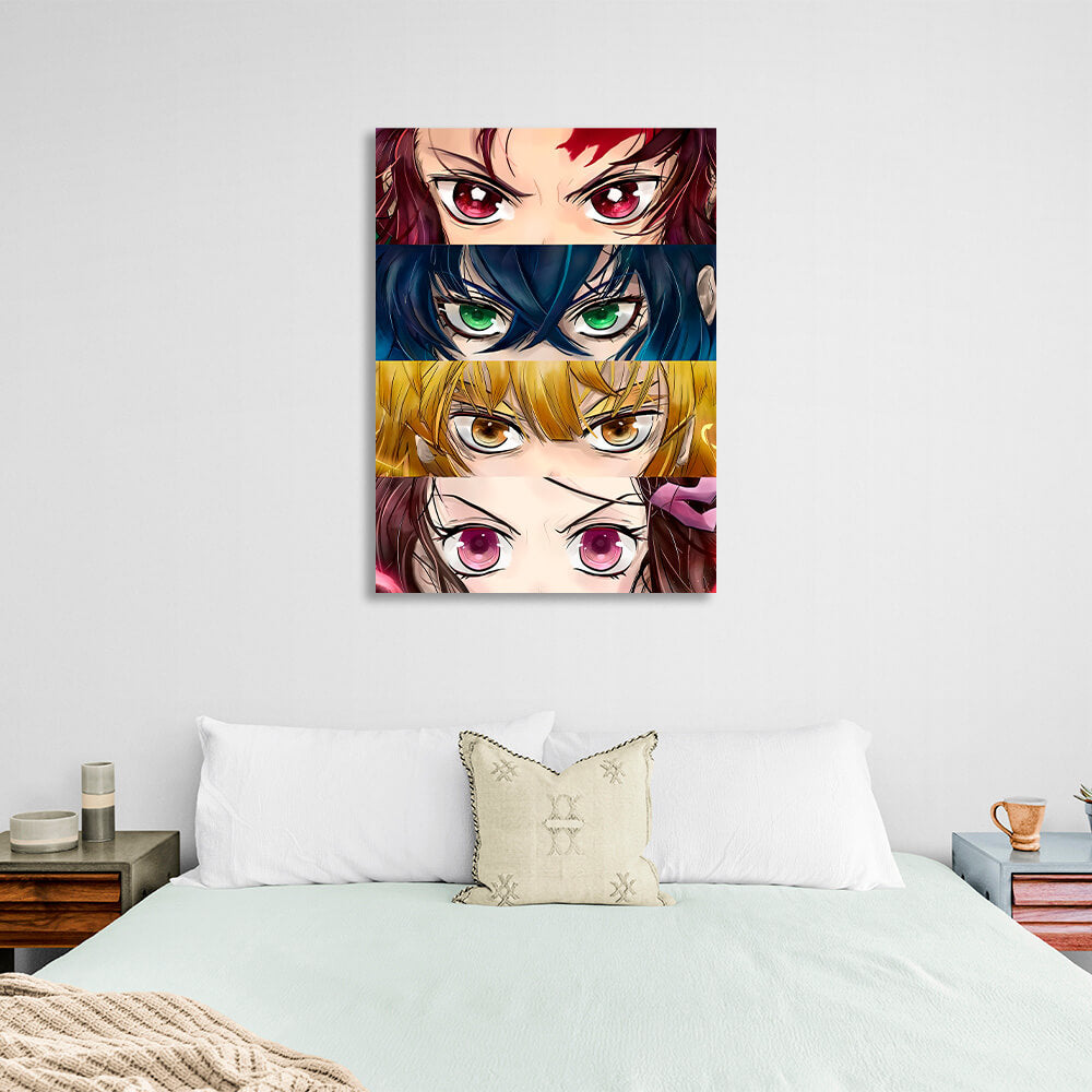 Anime Eye Blade Dämonentöter Leinwand Wand Kunstdruck